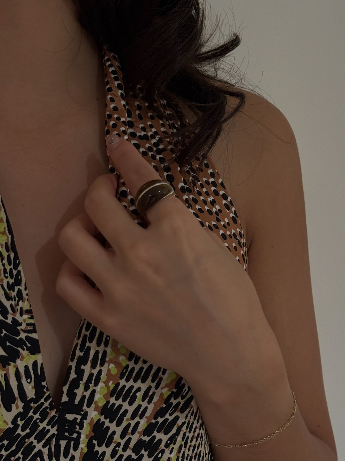 BOLD DOME RING [BROWN]