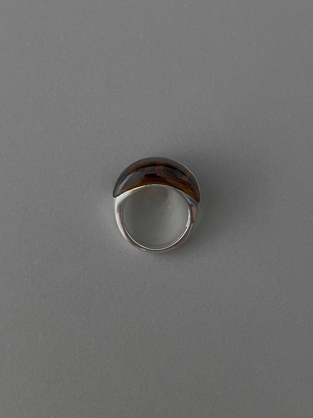 BOLD DOME RING [BROWN]