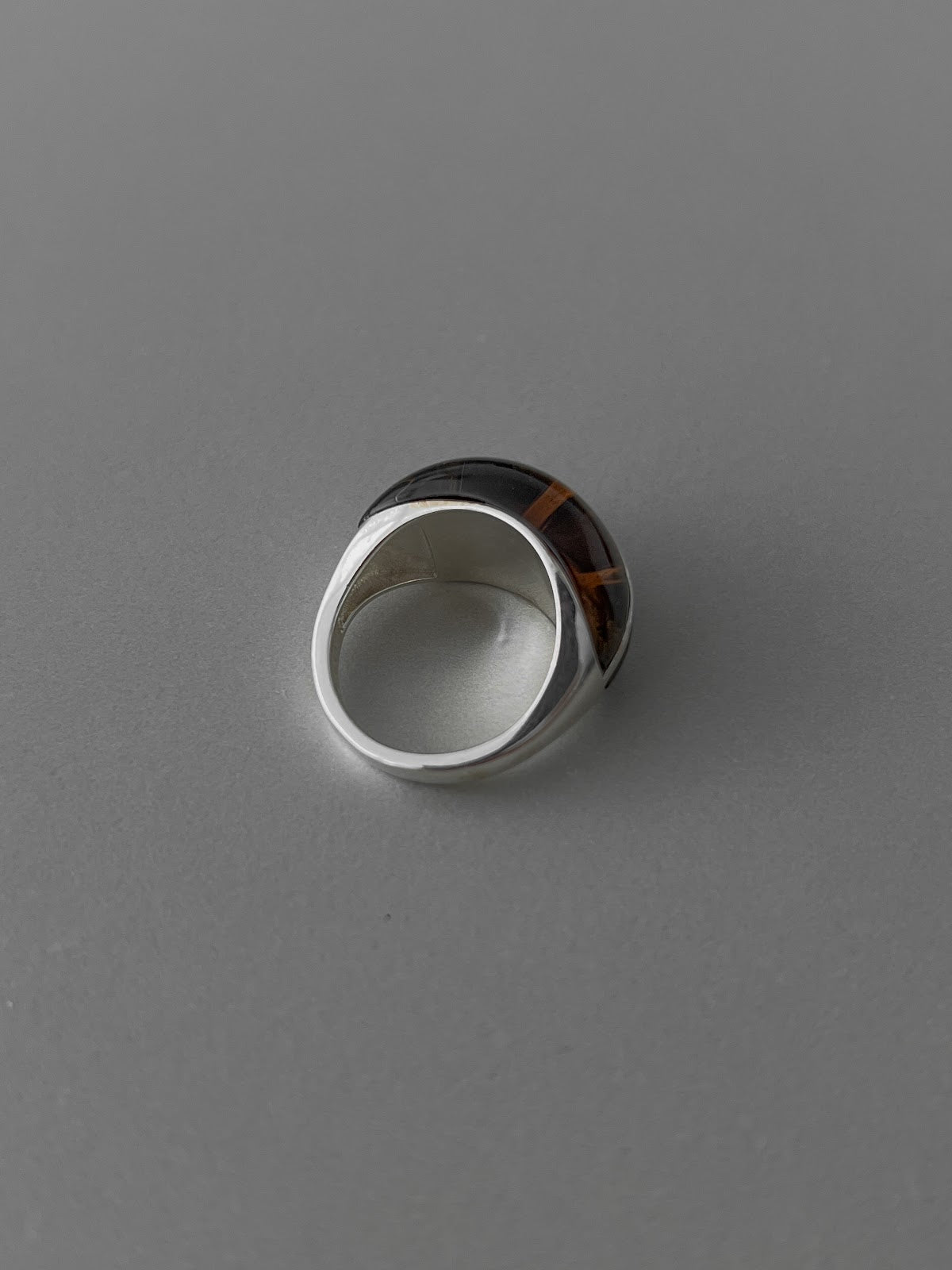 BOLD DOME RING [BROWN]